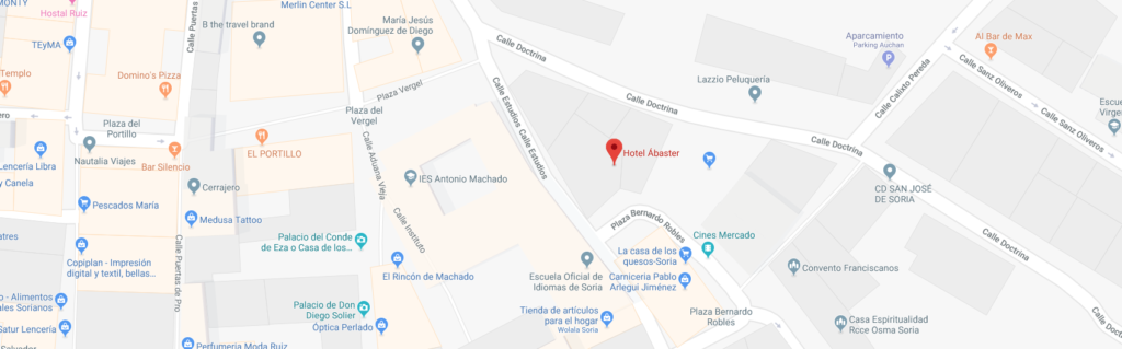 Mapa de Soria Hotel Ábaster